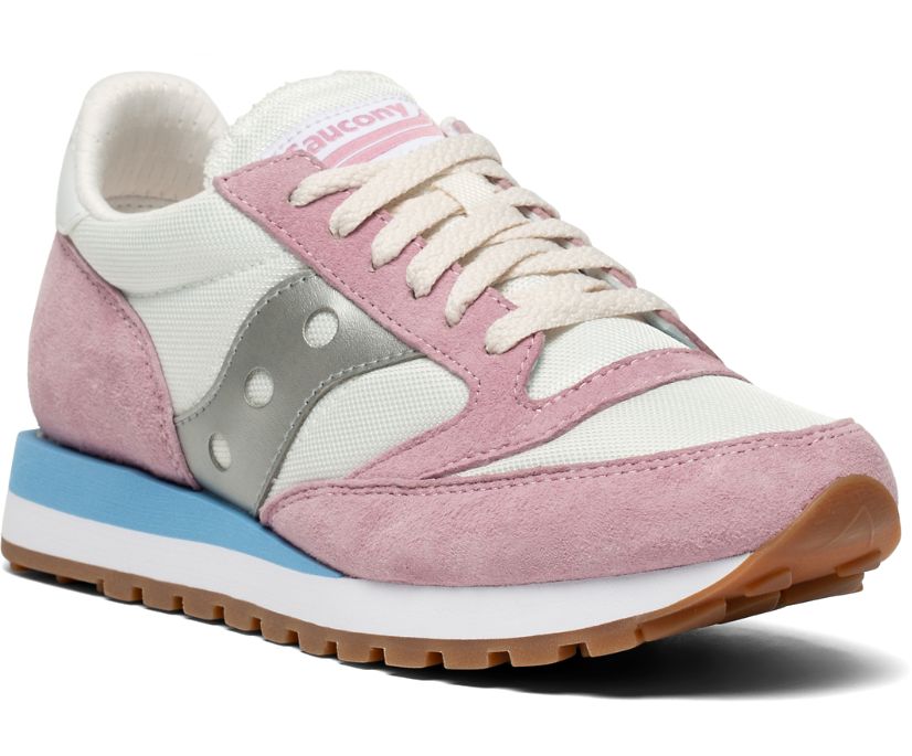 Saucony Jazz 81 Originals Dam Vita Rosa Grå | Sverige 256VRW